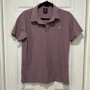 Little Donkey Andy Women's Stretch Short Sleeve Seamless Golf Polo, Purple, L